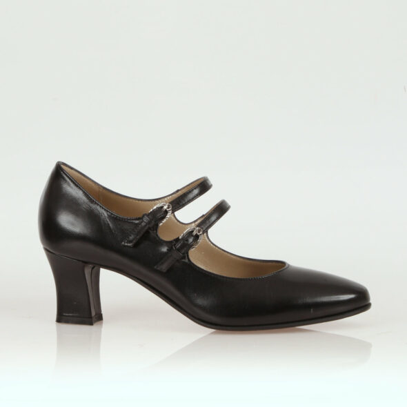 klassischer Trachtenschuh mit zwei Riemchen