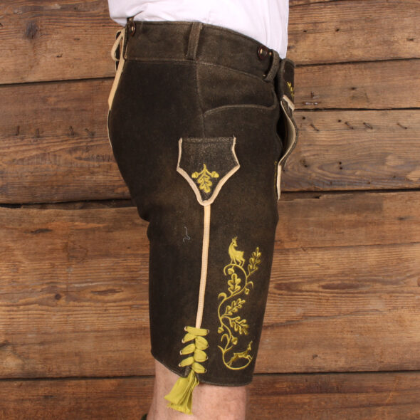 Hirschlederhose Nußdorf Gamserl – Bild 4