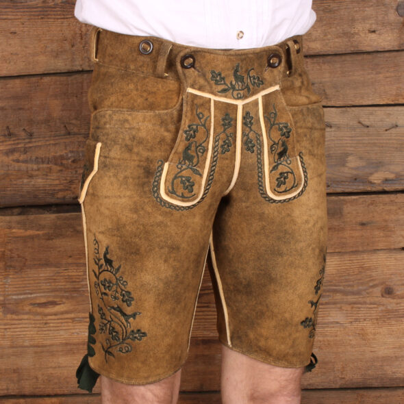 Hirschlederhose Unterrauer in rauschgold