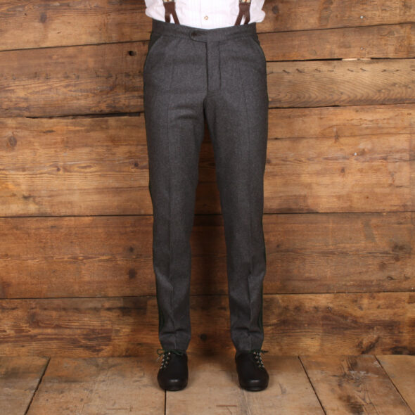 Flanellhose mit Seitenstreifen von VIERERSPITZ